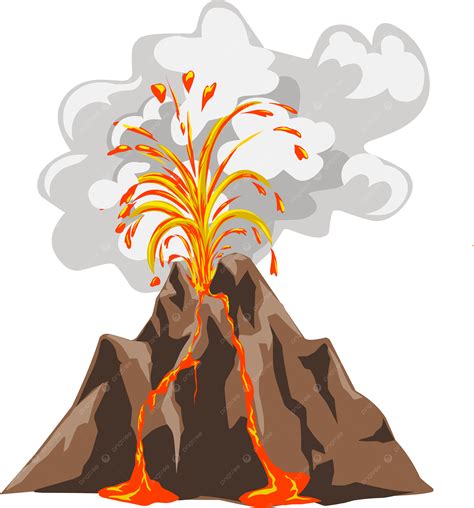 volcano clipart